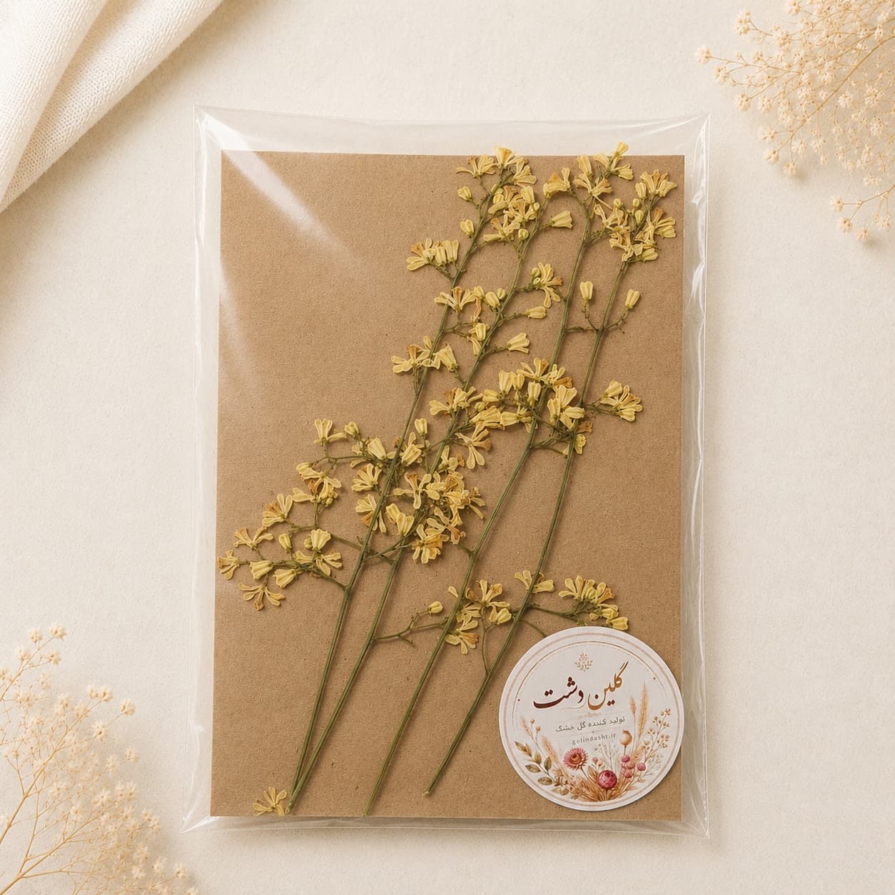 شکوفه چریش پرسی خشک طبیعی – (۴ شاخه)