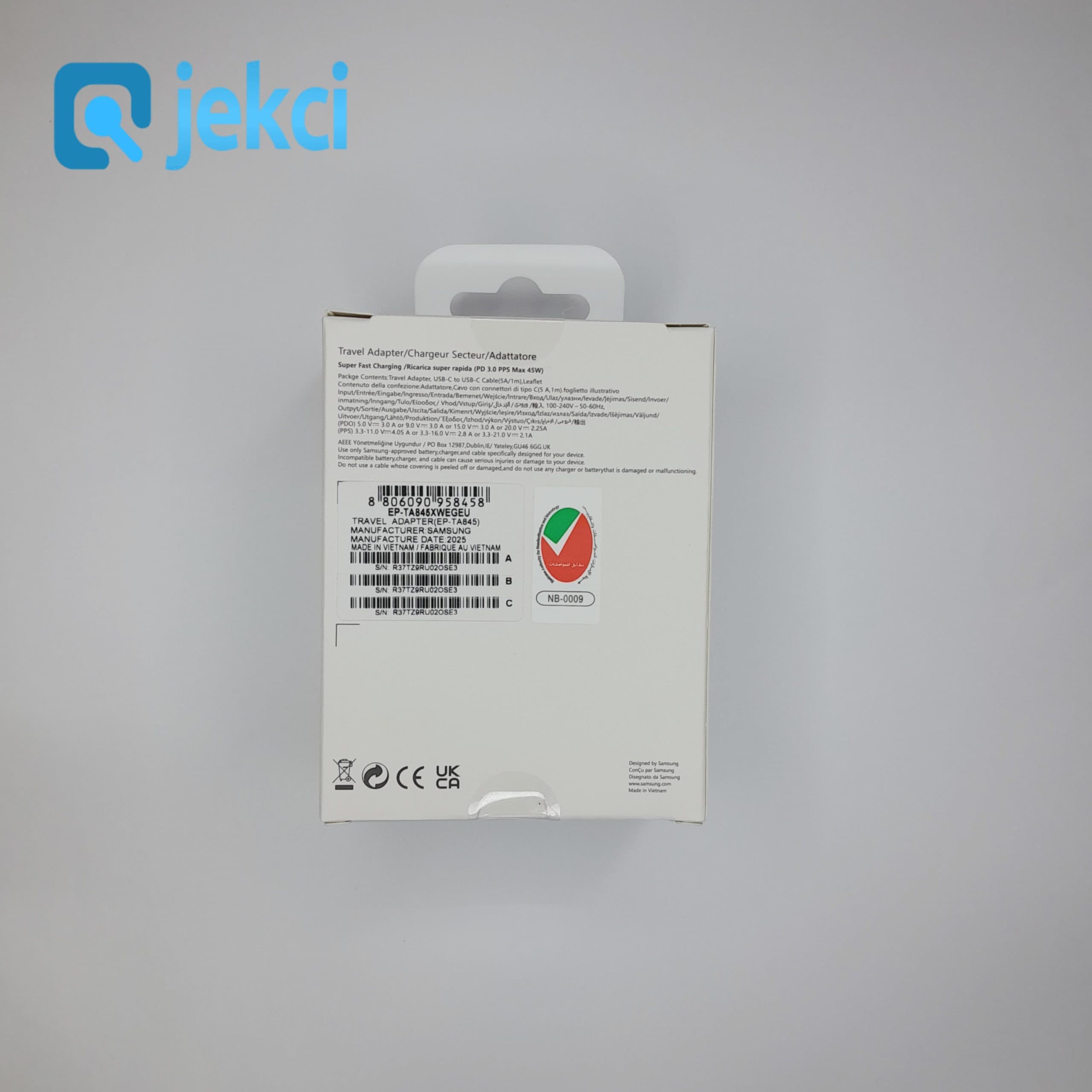شارژر 45 وات سامسونگ اصل بهمراه کابل — تصویر ۳