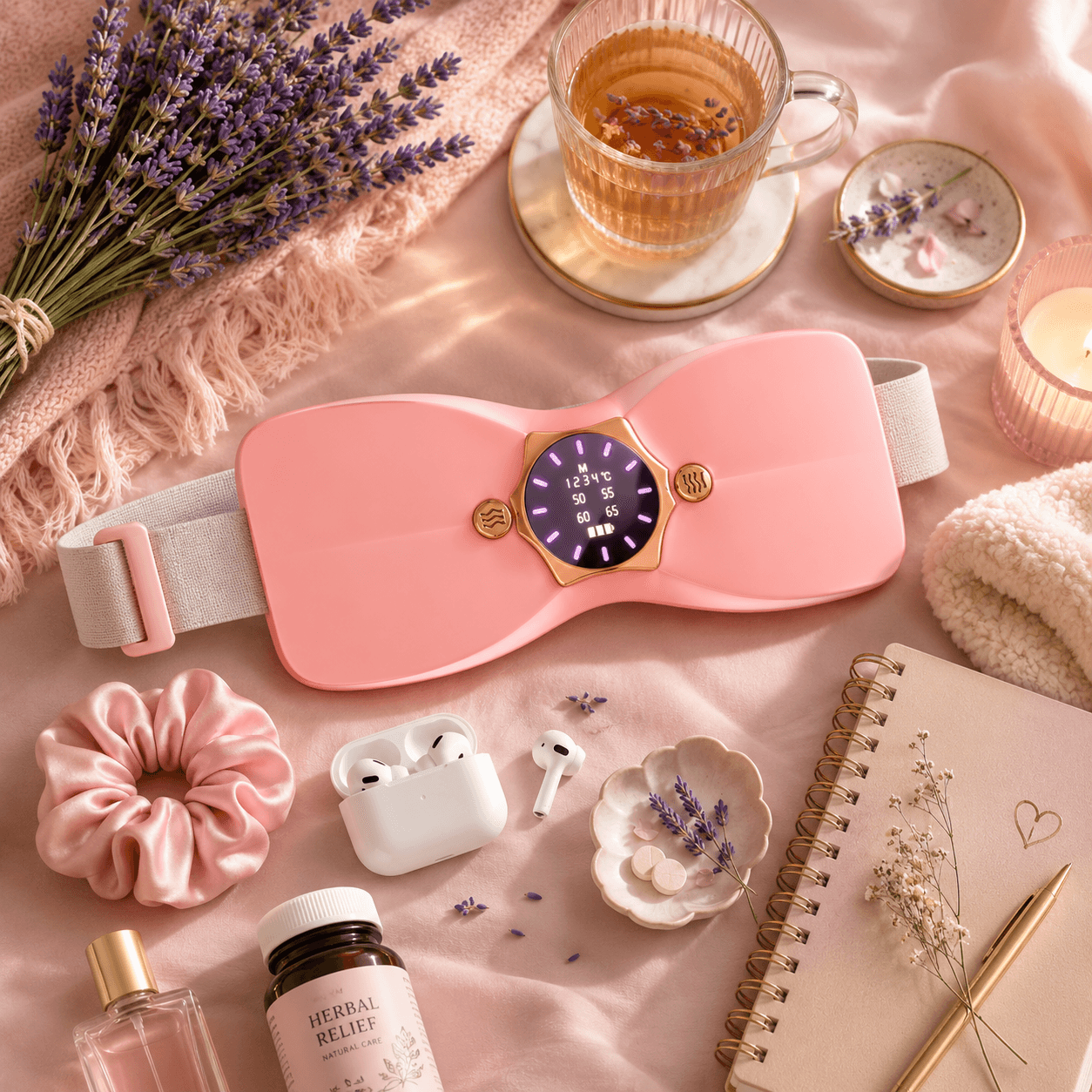 ماساژور قاعدگی پروانه‌ای حرارتی و ویبره‌ای VXL مدل Butterfly Premium