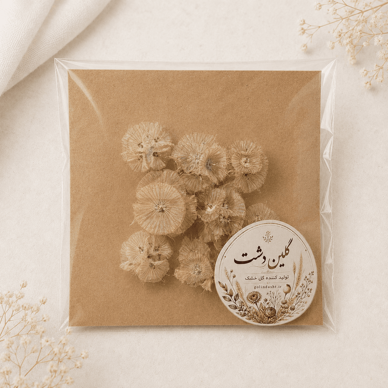 گوی اسکابیوزا خشک طبیعی – (۸ عددی سایزهای مختلف)