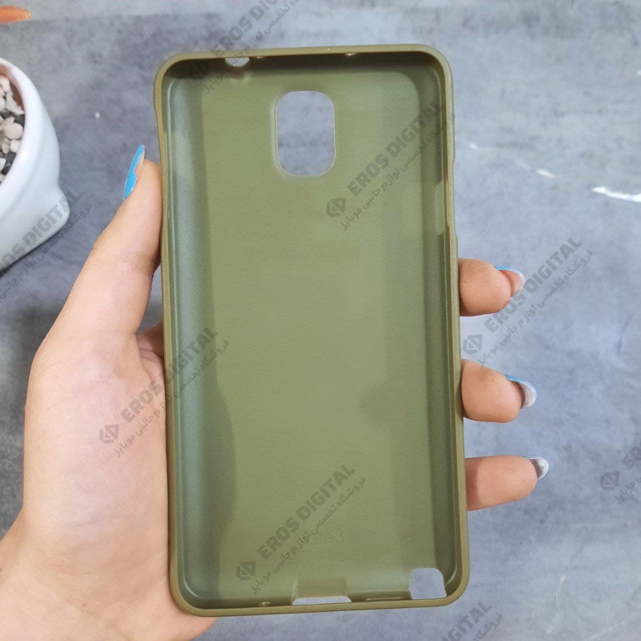 قاب گوشی Samsung Galaxy Note 3 پشت چرم چریکی — تصویر ۲