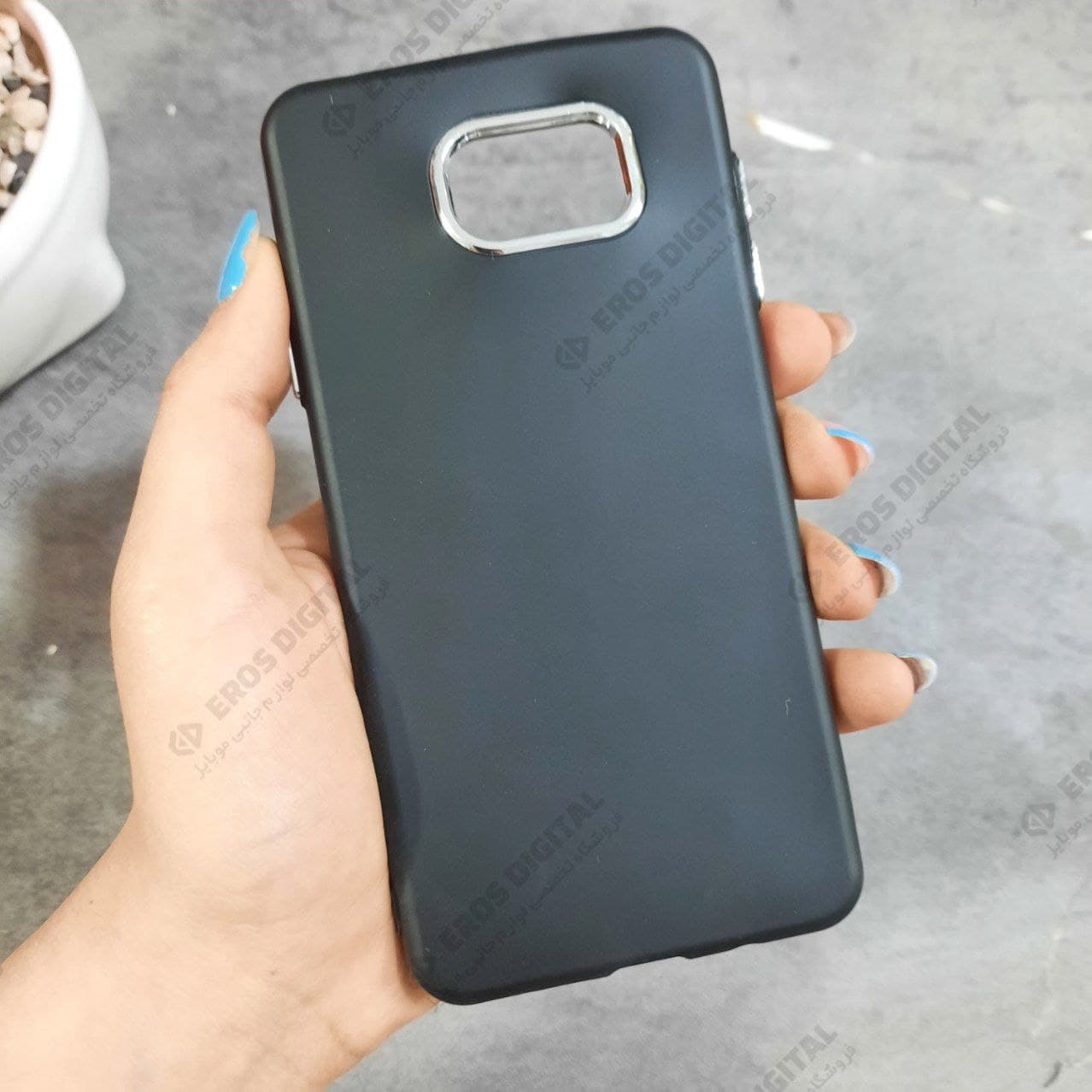 قاب گوشی Samsung Galaxy A7 2016 مدل ژله ای سیلور رینگ — تصویر ۲