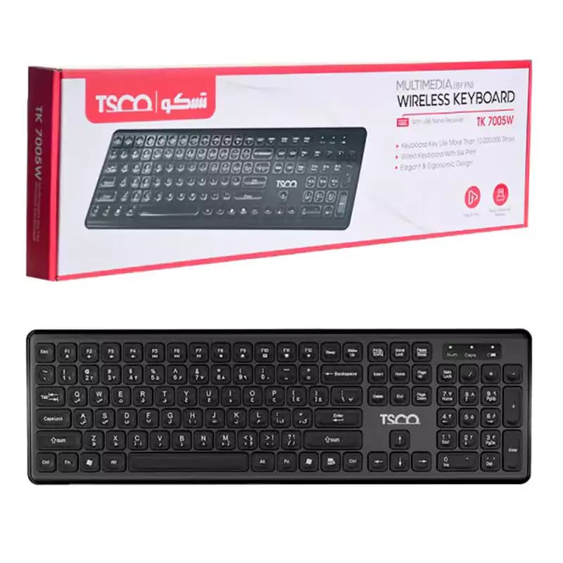 کیبورد بیسیم تسکو مدل TK 7005w — تصویر ۵
