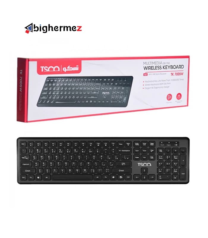 کیبورد بیسیم تسکو مدل TK 7005w — تصویر ۸