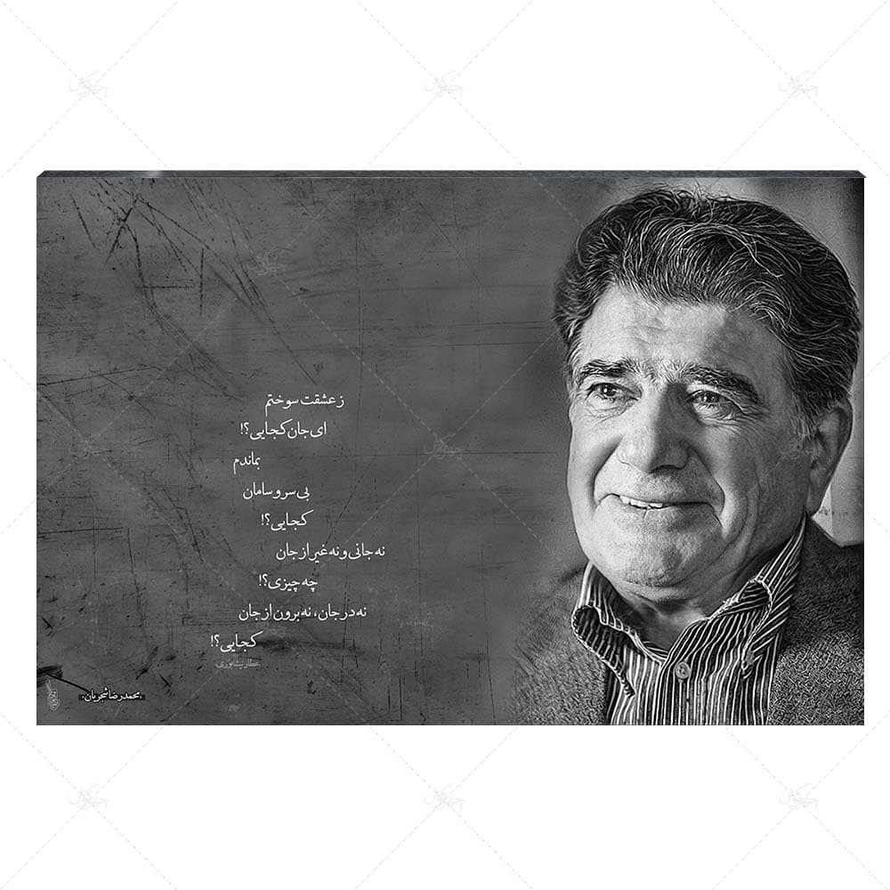 تابلو شاسی طرح محمدرضا شجریان مدل ز عشقت سوختم ای جان کجایی کد 4G146 — تصویر ۸