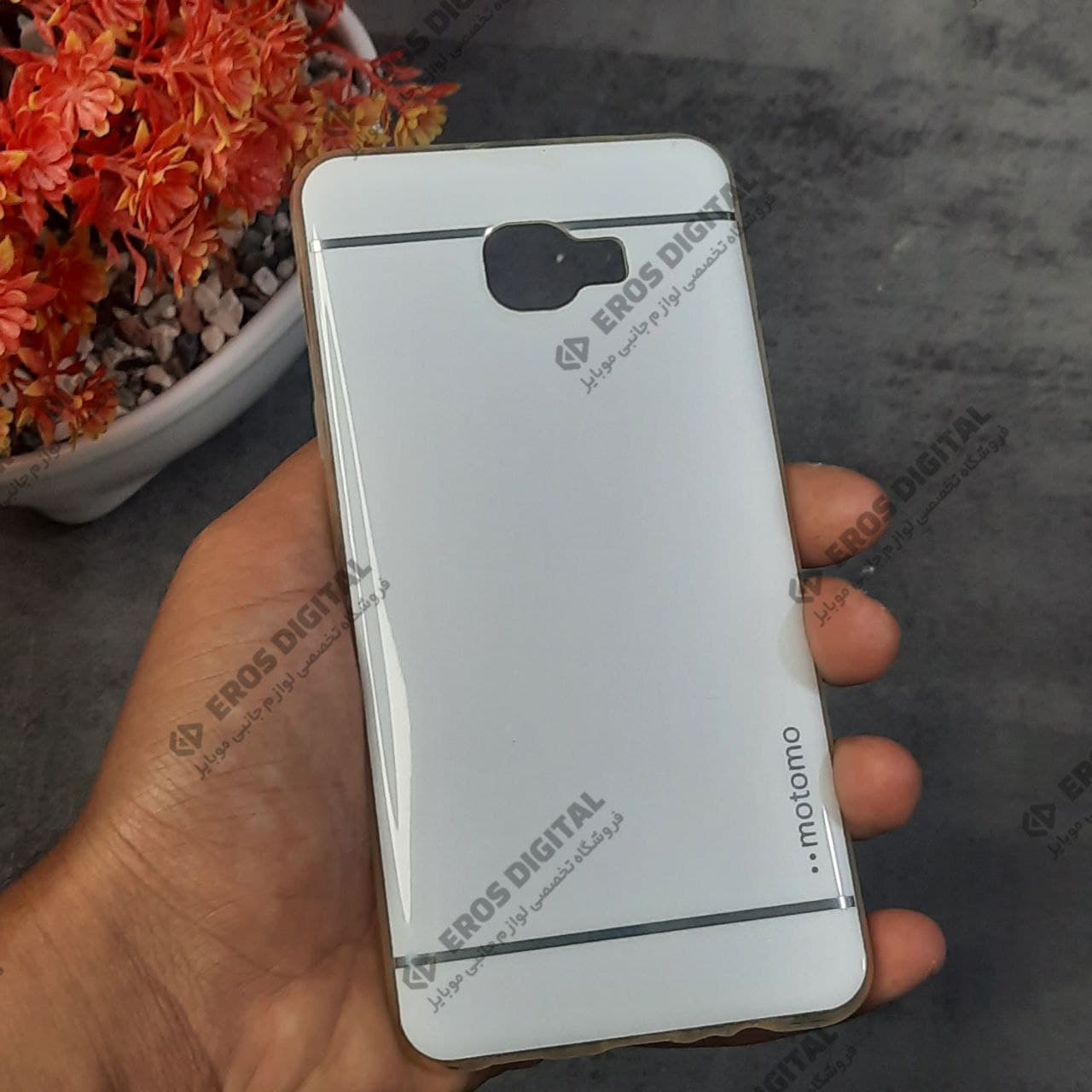 قاب گوشی Motomo Samsung C7 دور ژله ای پشت رنگی