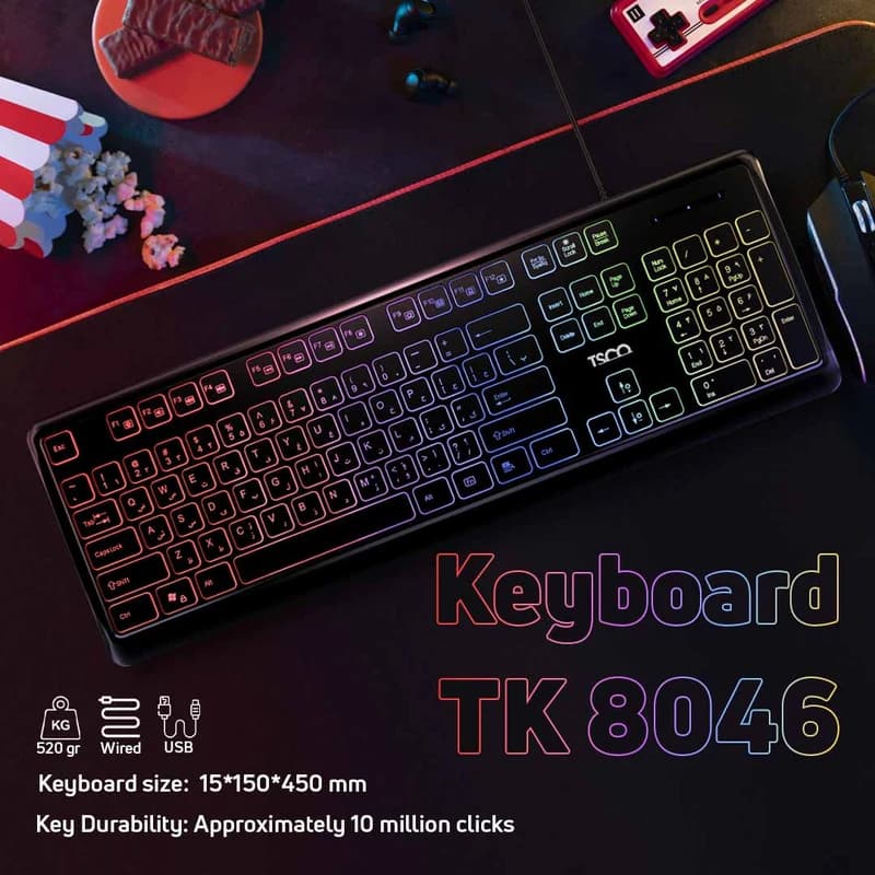 کیبورد سیم دار تسکو مدل TK ۸۰۴۶ — تصویر ۶