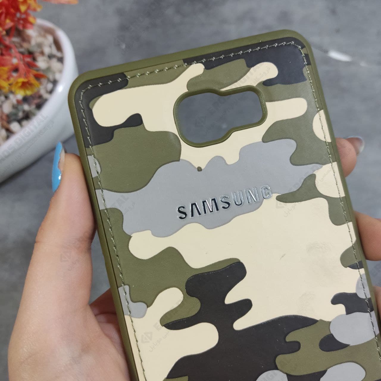 قاب گوشی Samsung Galaxy C9 Pro پشت چرم چریکی — تصویر ۴