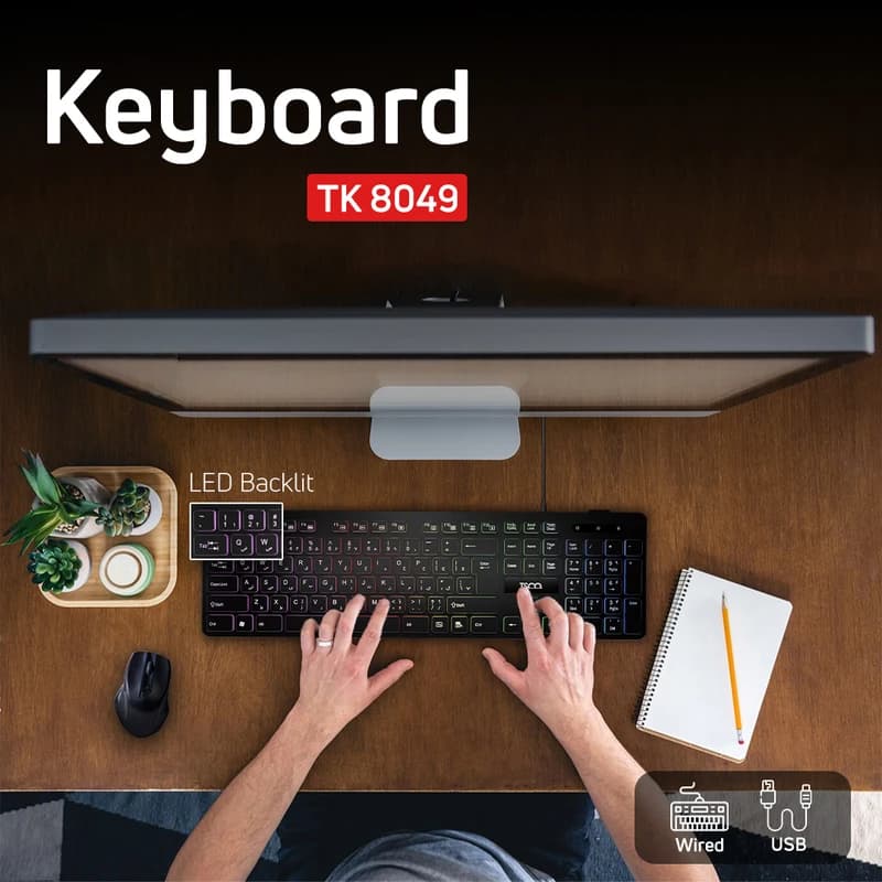 کیبورد سیم دار تسکو مدل TK 8049 — تصویر ۶