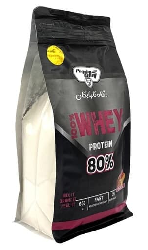 پروتئین whey وی 650 گرمی پگاه 80 درصد بسته بندی شرکتی با طعم شکلات — تصویر ۳
