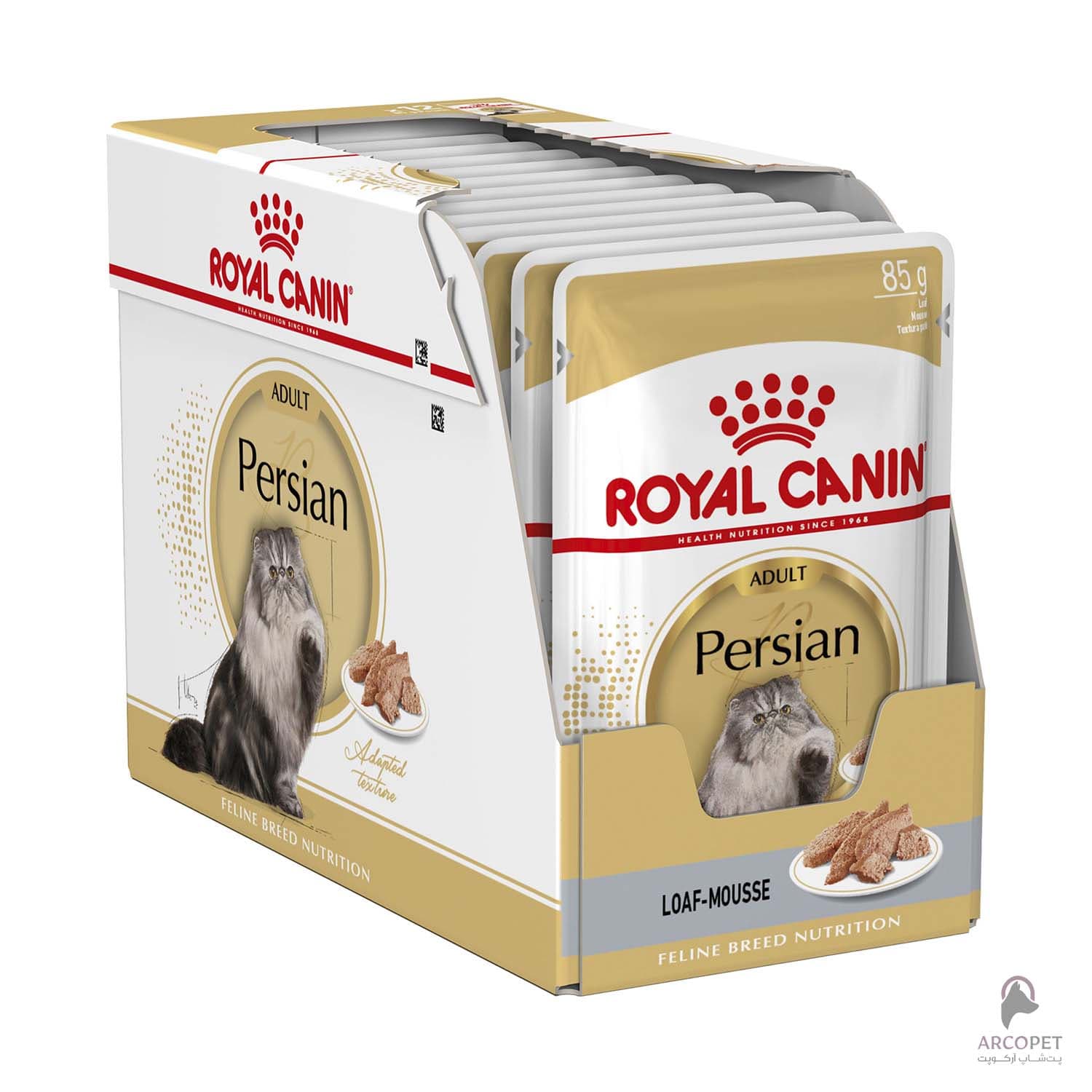 پوچ گربه رویال کنین پرشین Persian – وزن 85گرمی بسته 12 عددی