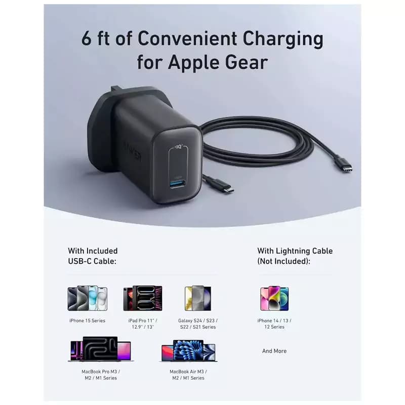 شارژر دیواری 100 وات انکر مدل A2679 به همراه کابل USB-C — تصویر ۴