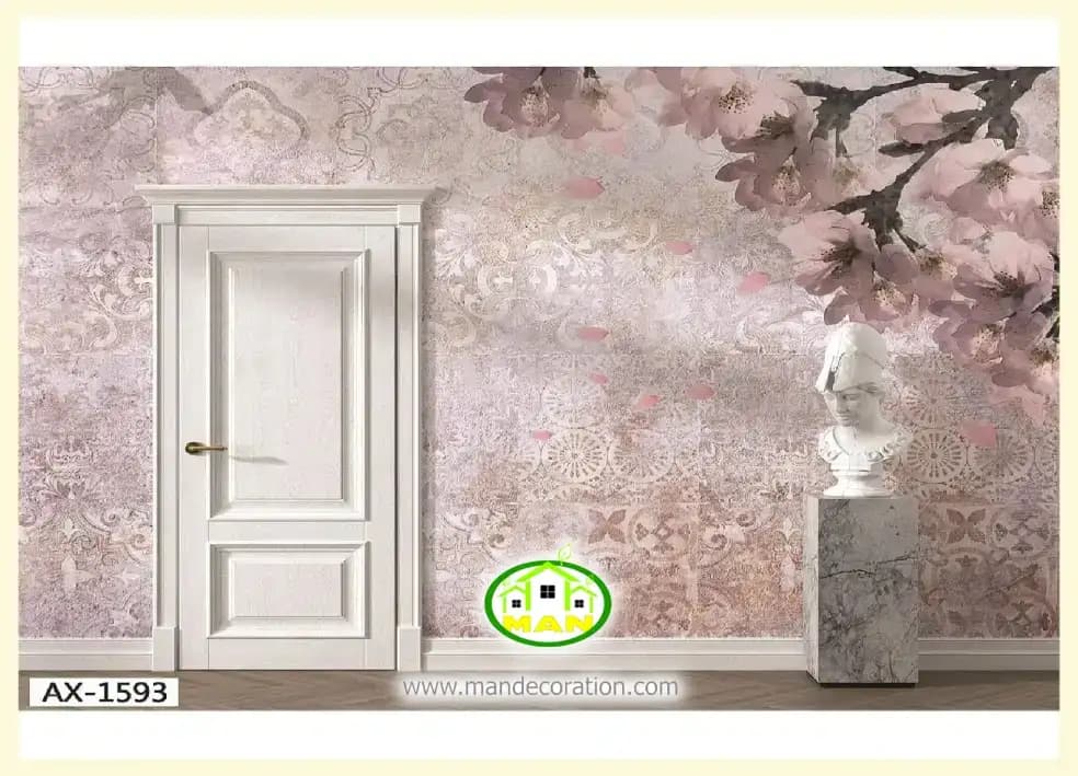 پوستر دیواری طرح گل پتینه کد:1593