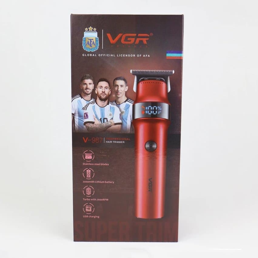 ماشین اصلاح وی جی آر V-987 قرمز — تصویر ۶