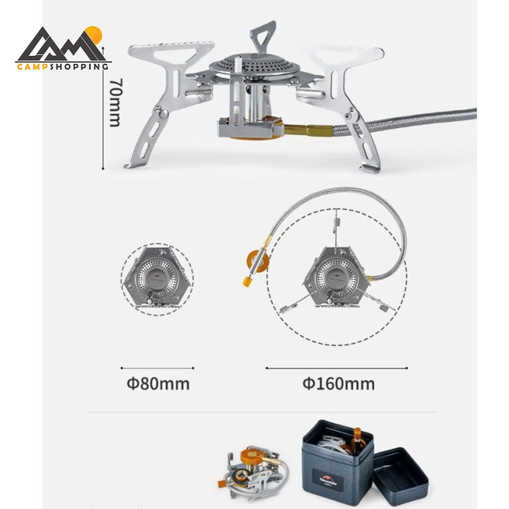 سرشعله نیچرهایک مدل FOLDING CAMPING STOVE کد NH21RJ009 — تصویر ۸