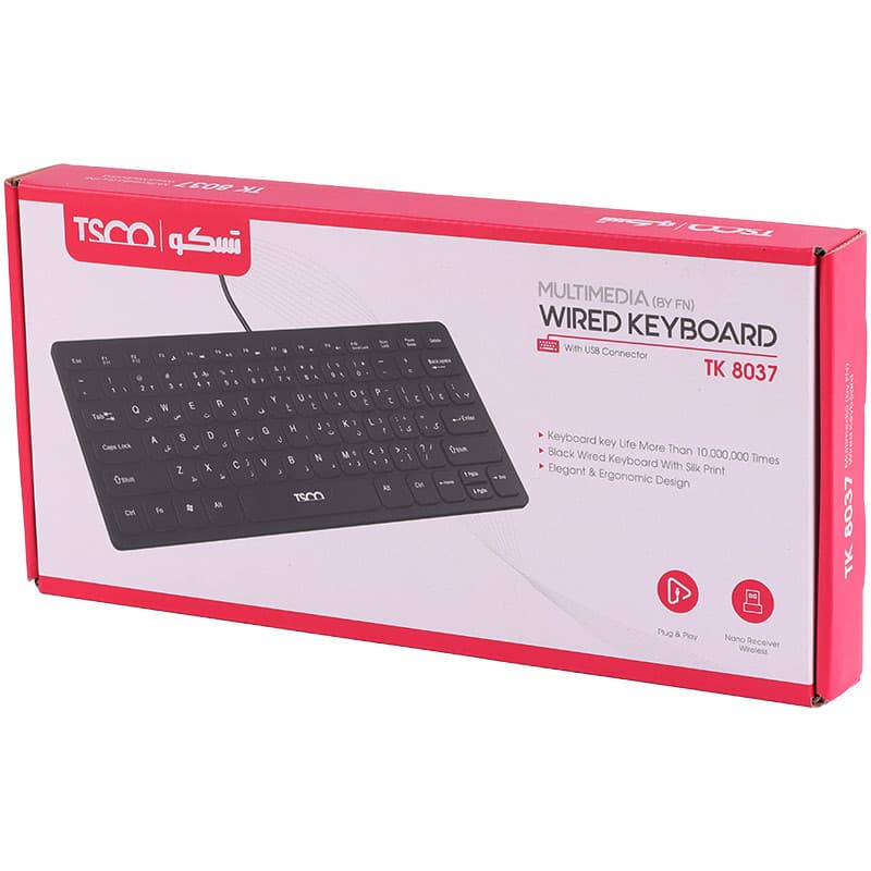 کیبورد سیم دار تسکو مدل TK 8037 — تصویر ۸