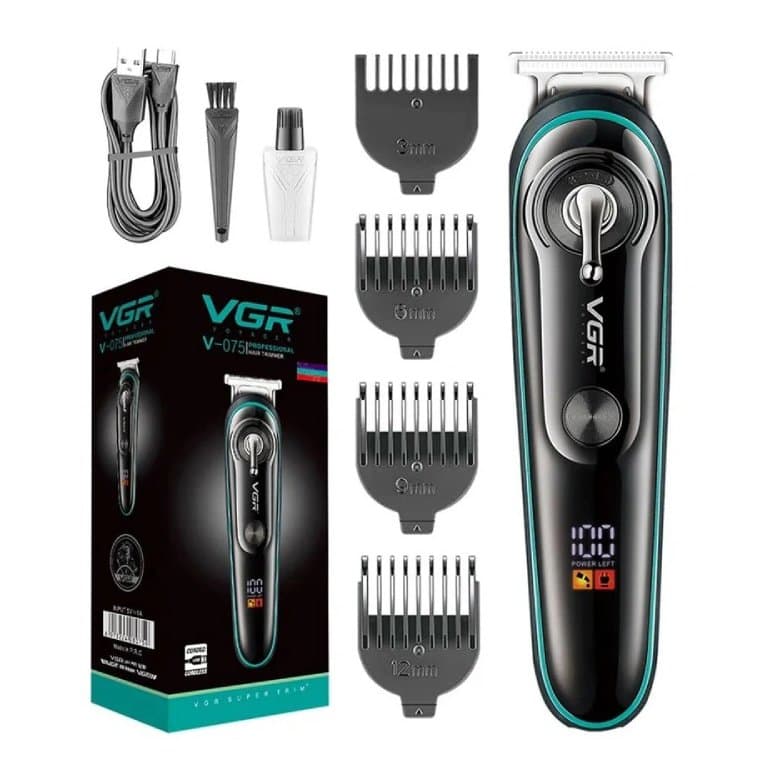 ماشین اصلاح وی جی آر V-075 مشکی — تصویر ۳