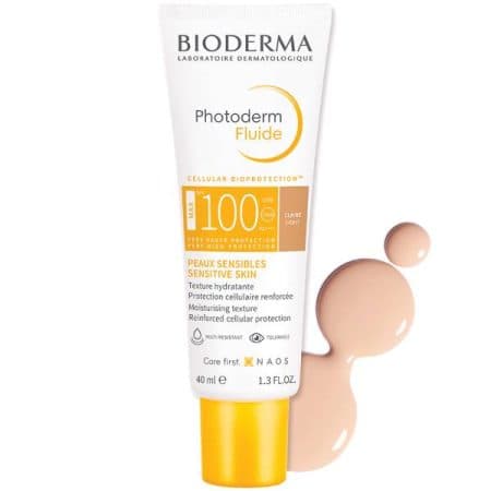 فلوئید ضد آفتاب رنگی فتودرم بایودرما مدل Claire Light SPF100 — تصویر ۲
