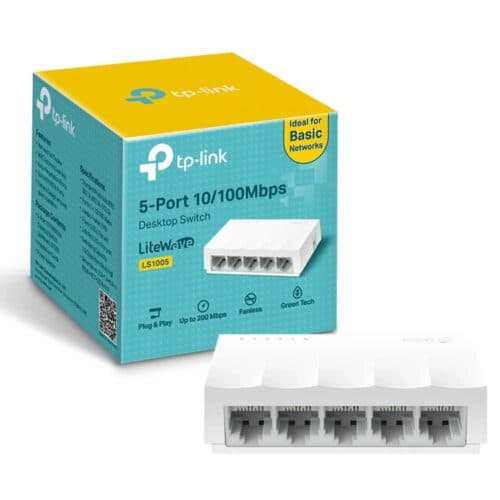 هاب سوئیچ تی پی لینک مدل TP-LINK LS1005 گارانتی متم اف