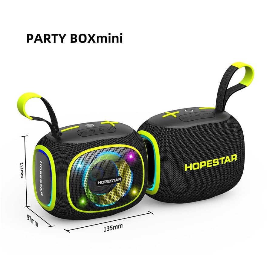 اسپیکر هوپ استار Party Boxmini-Gr سبز بلوتوثی 10 وات — تصویر ۳