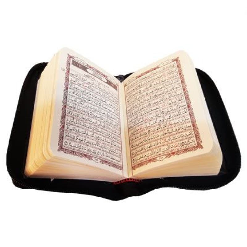 قرآن نیم جیبی کیفی زیپی — تصویر ۳