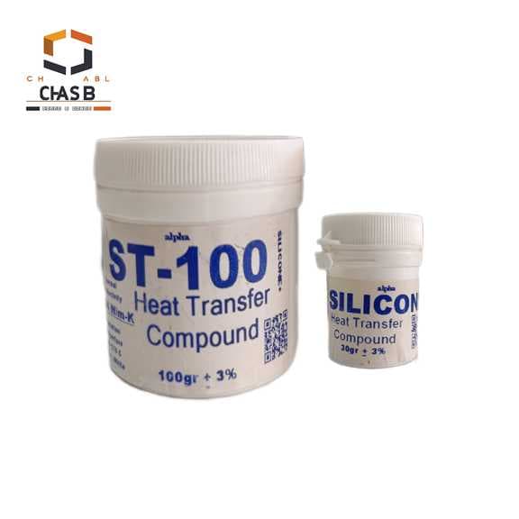 چسب خمیر سیلیکون حرارتی آلفا مدل SILICONE HEAT TRANSFER COMPOUND ST-100