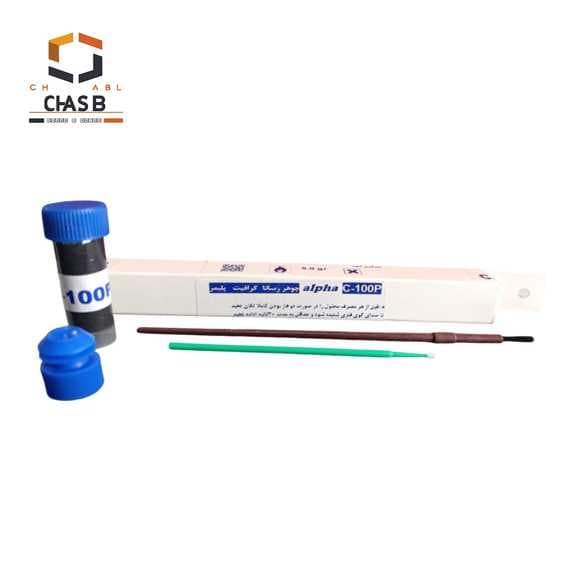 لاک ترمیم المنت گرمکن شیشه مدل ALPHA GRAPHITE CONDUCTIVE POLYMER INK 5GR C-100P