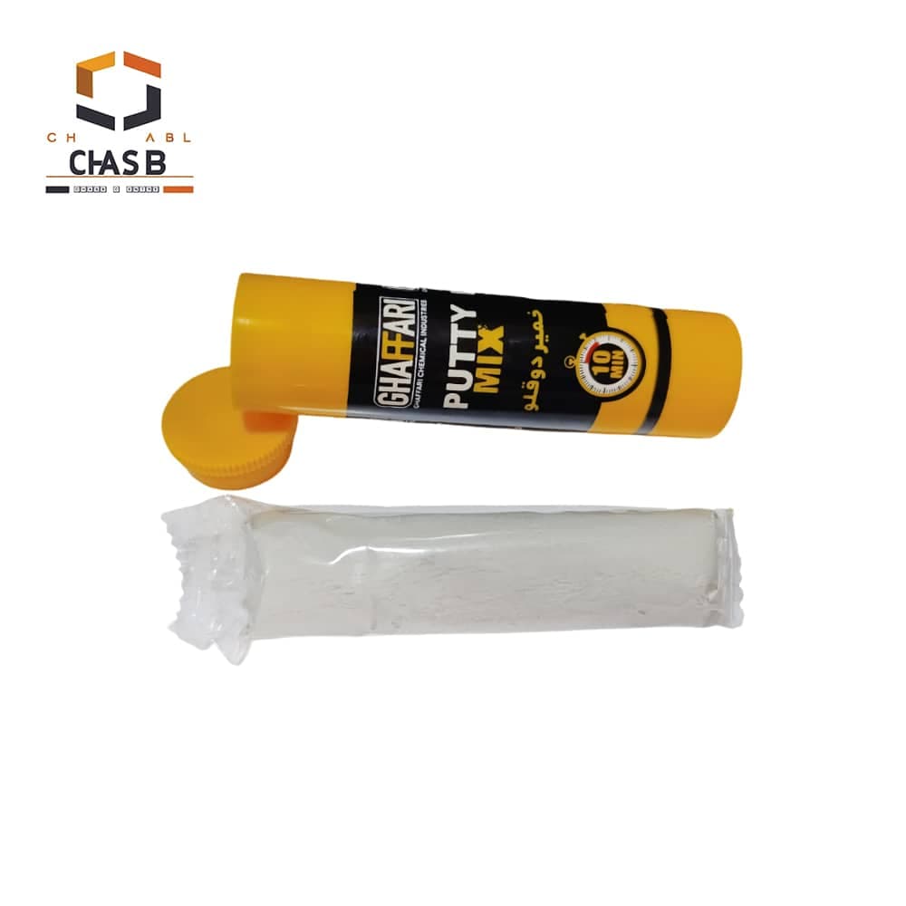 چسب اپوکسی خمیری دوجزئی غفاری GHAFFARI PUTTY MIX PMC210 55g — تصویر ۳