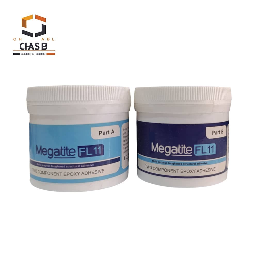 چسب اپوکسی صنعتی مگاتایت FL11 تقویت شده با فولاد مخصوص فلز و کامپوزیت – EPOXY MEGATITE FL11 300gr