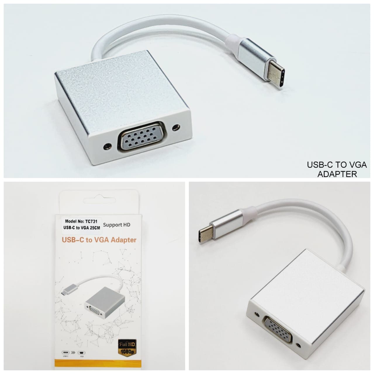 مبدل Type C به VGA فوجیسکا مدل TC731