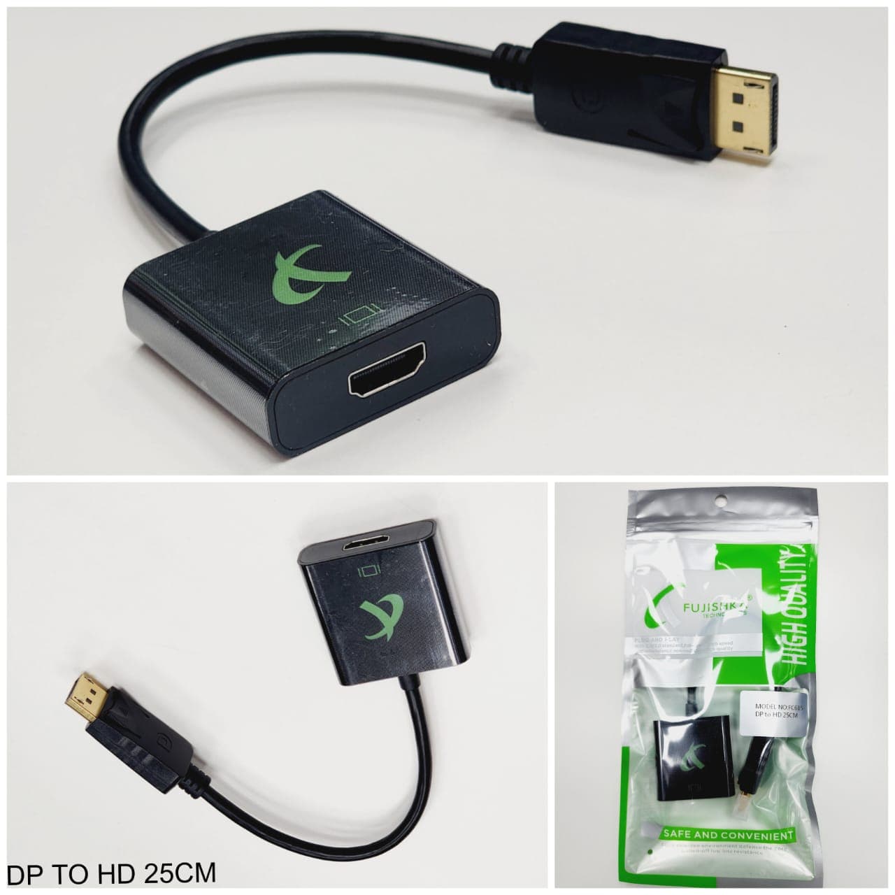 کابل مبدل DisplayPort به HDMI فوجیسکا مدل FC615