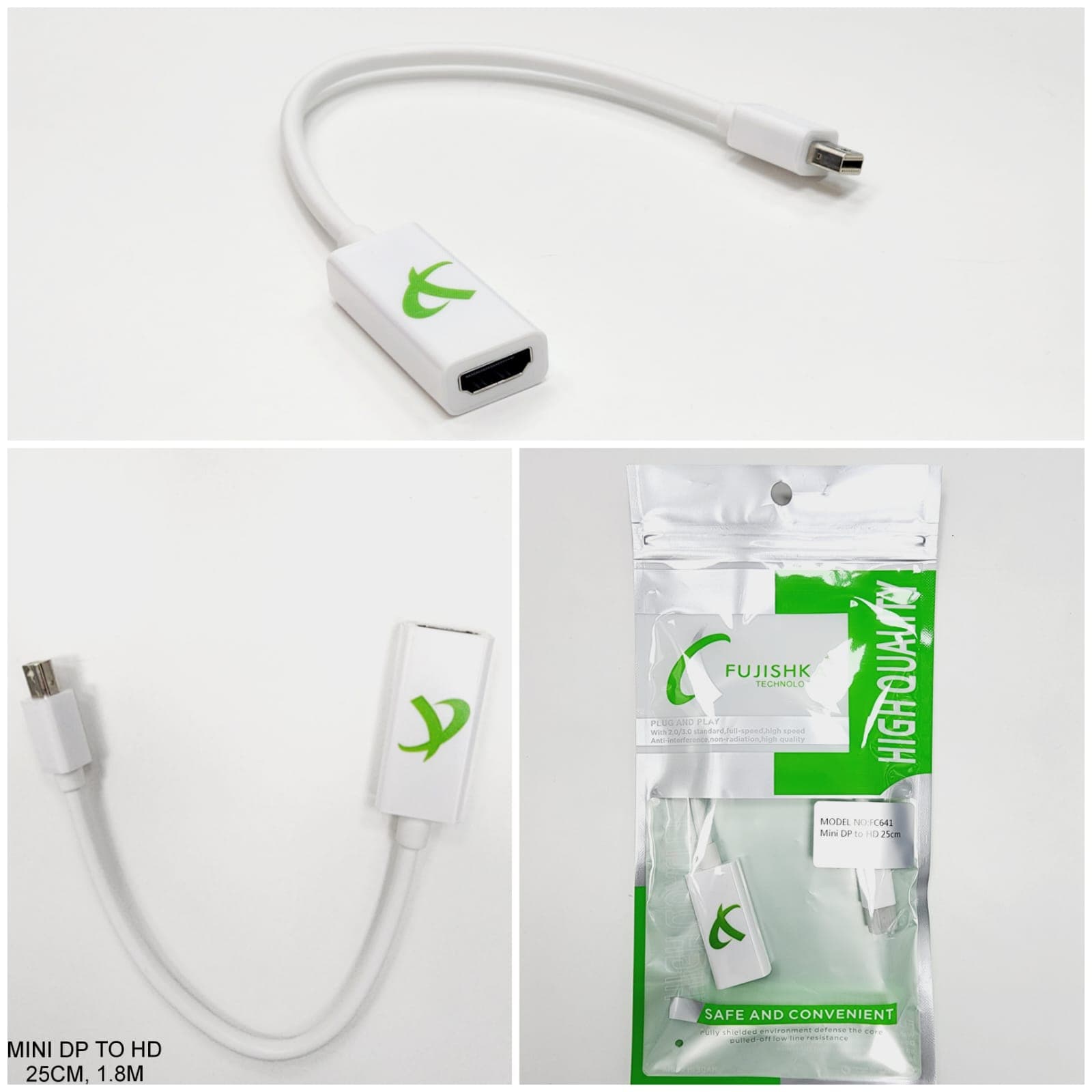 مبدل Mini DisplayPort به HDMI فوجیسکا مدل FC641