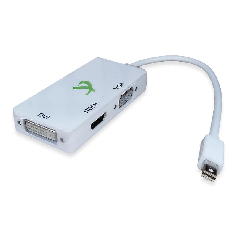 مبدل کابلی چندکاره Mini DisplayPort به HDMI، DVI و VGA مدل FJCN6010