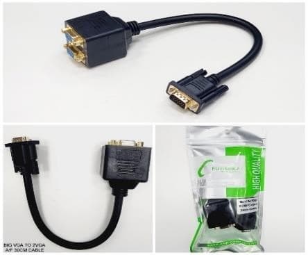 مبدل 1 به 2 پورت VGA فوجیسکا مدل FC666