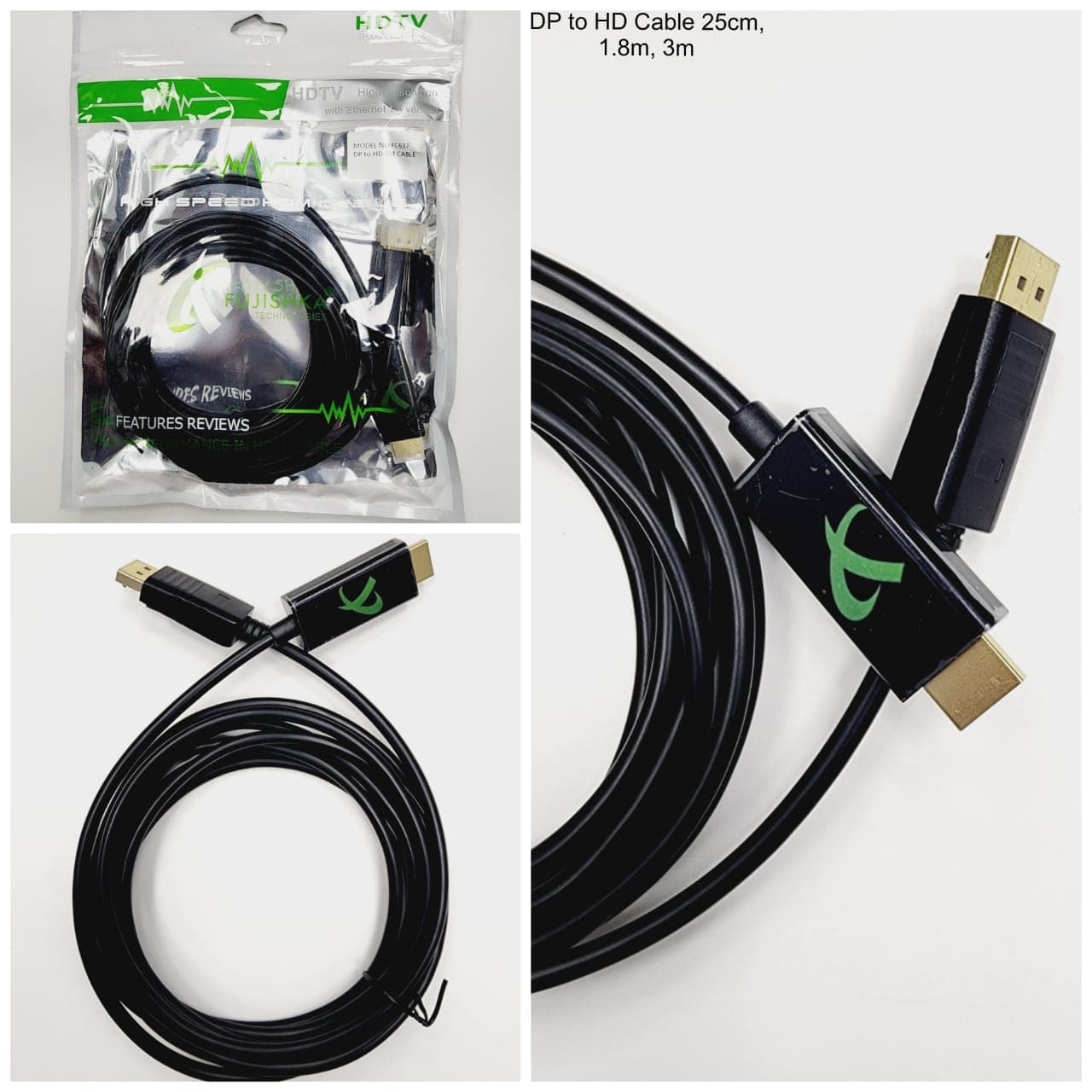 کابل مبدل DisplayPort به HDMI فوجیسکا