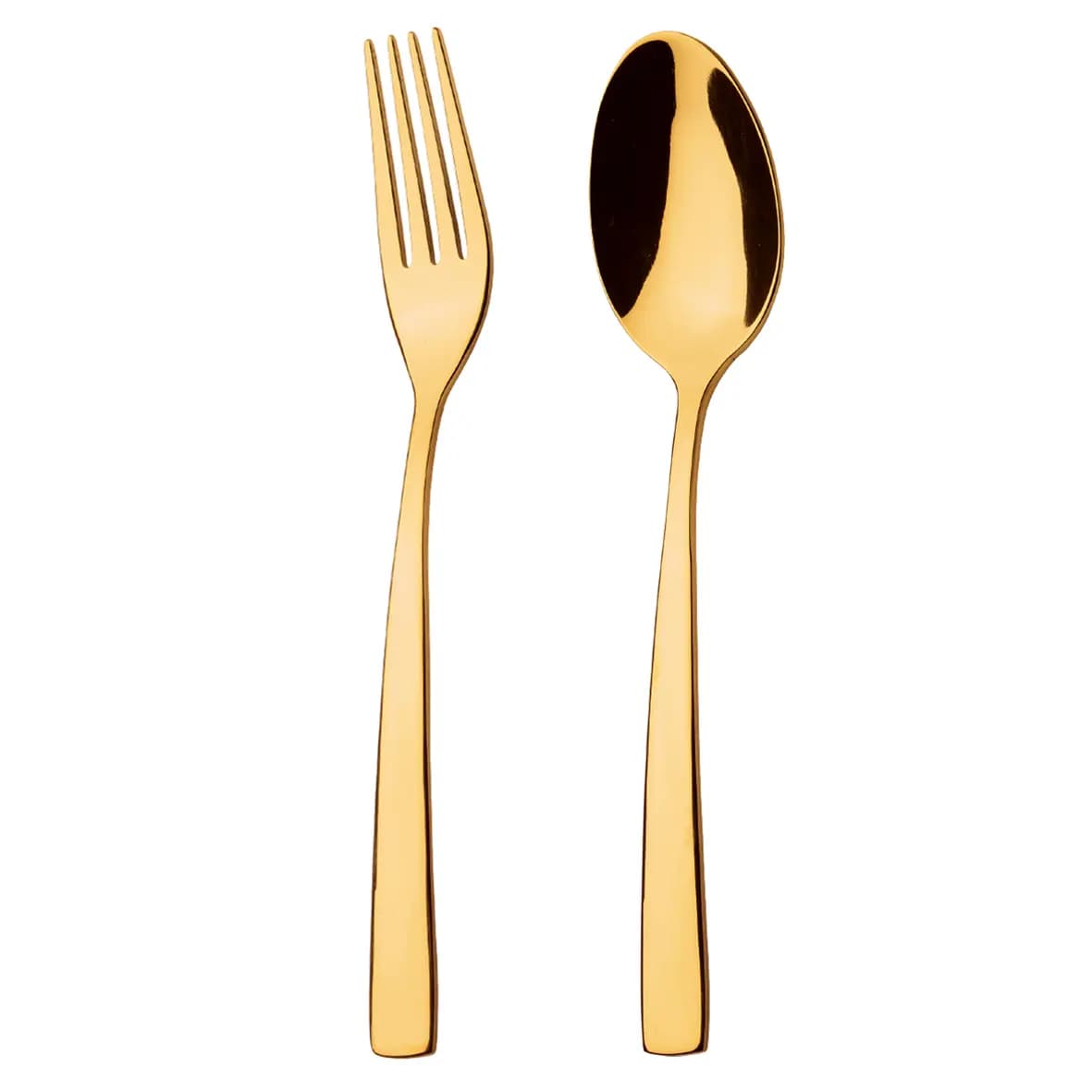 سرویس قاشق چنگال ناب استیل 116 پارچه فلورانس طلایی براق جعبه کادویی — تصویر ۵