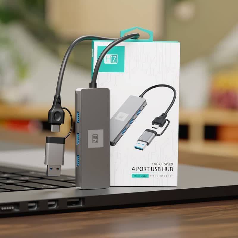 هاب 4 پورت هیتز مدل HEATZ ZU02 — تصویر ۳
