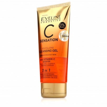 ژل شستشو صورت ویتامین سی C اولاین Eveline Vitamin C Sensation Cleansing Gel — تصویر ۳