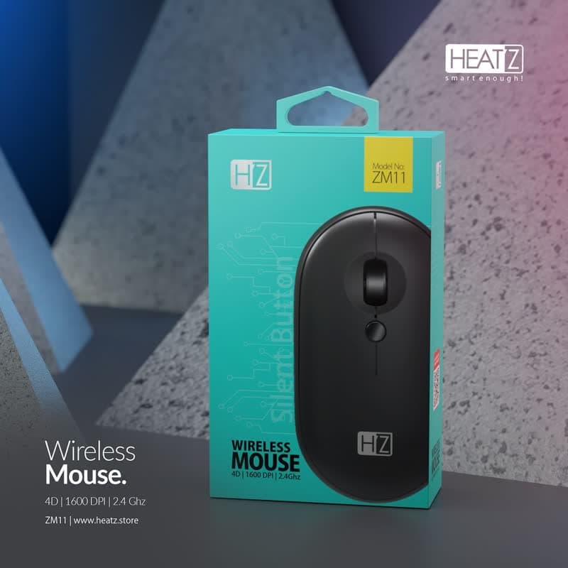 موس سایلنت بی سیم هیتز مدل HEATZ ZM11 — تصویر ۵