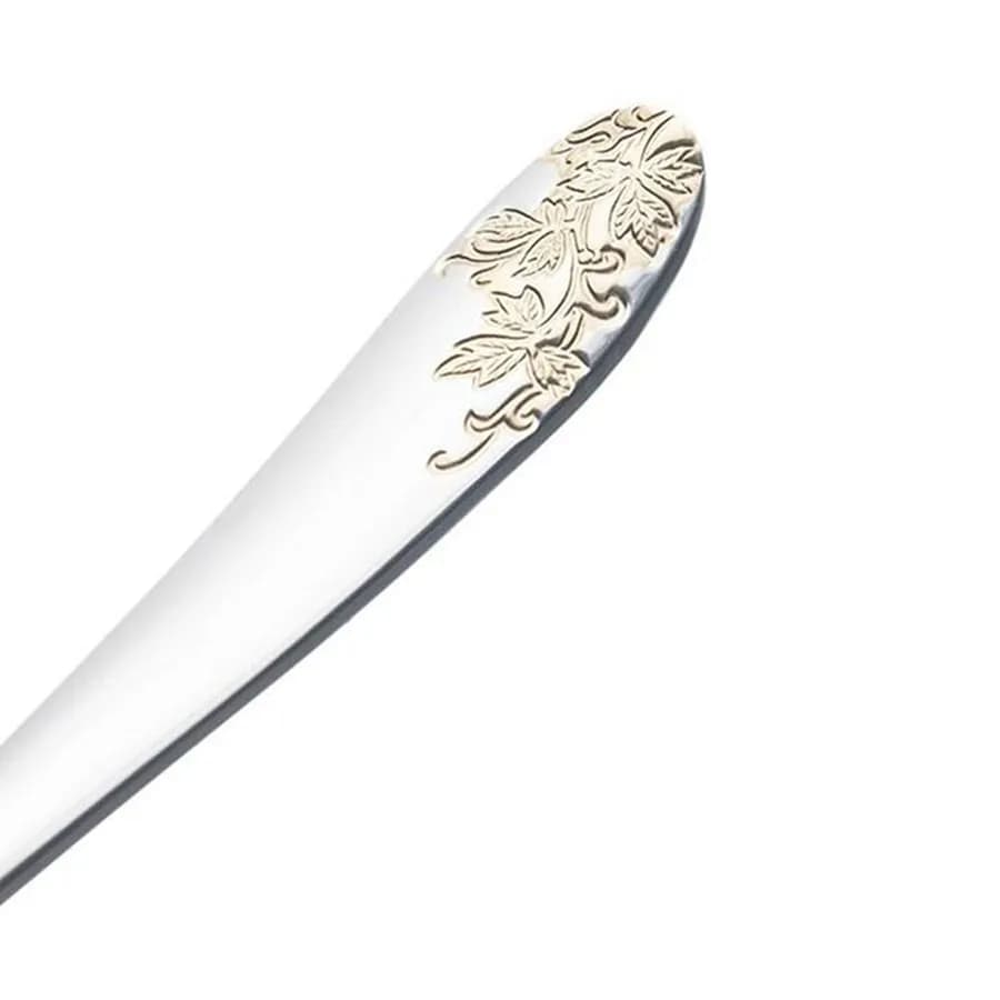 سرویس قاشق چنگال 116 پارچه امپریال استیل براق جعبه کادویی ناب استیل — تصویر ۳