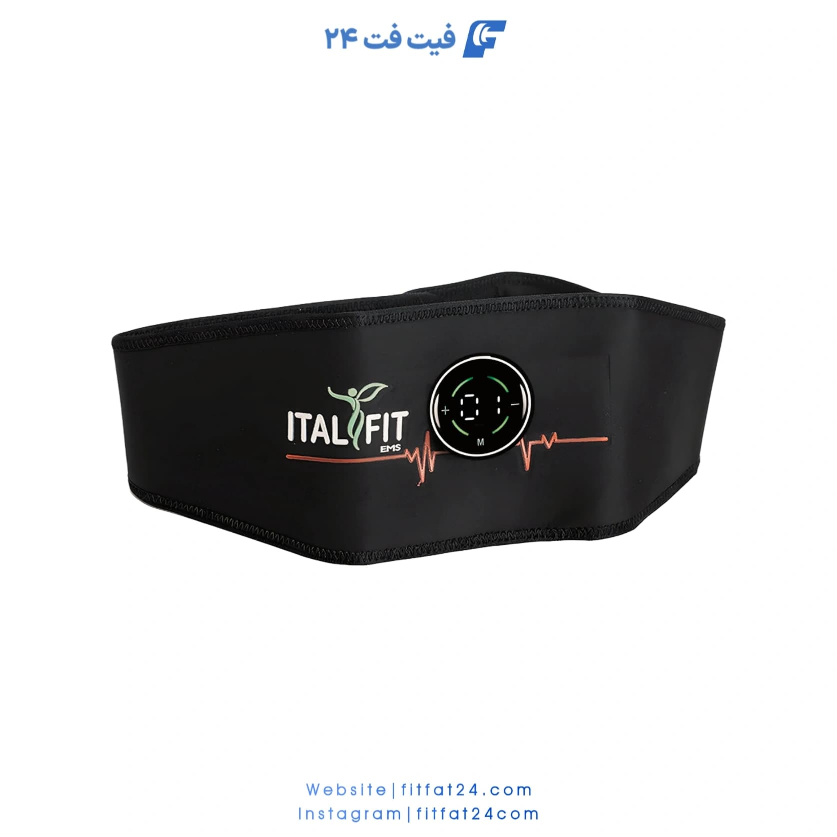 کمربند لاغری شکم و پهلو ای ام اس و کاهش درد کمر و تقویت عضلات کمر ایتال فیت+ یک کنترلر