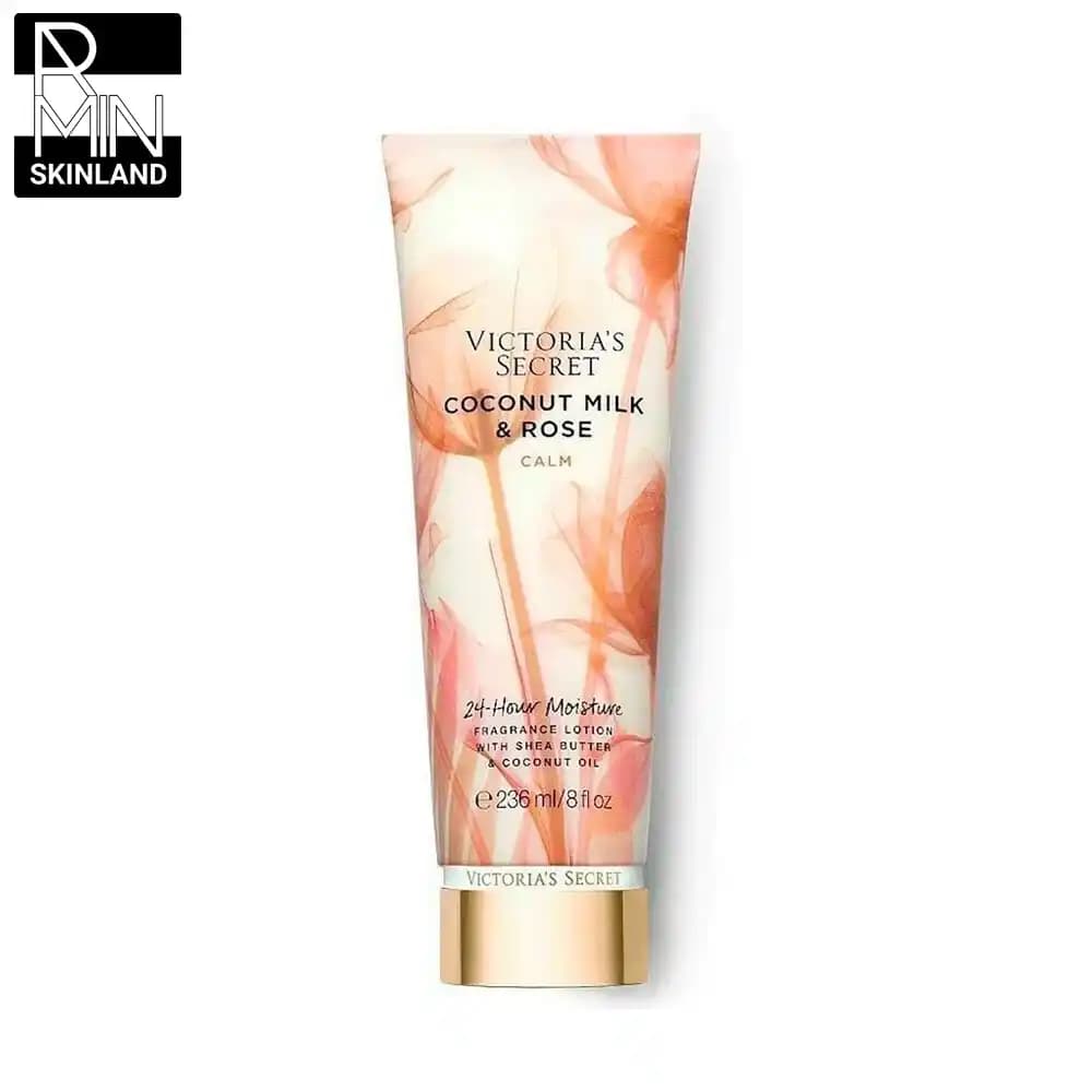 لوسیون بدن ویکتوریا سکرت مدل Coconut milk & rose حجم 236ml