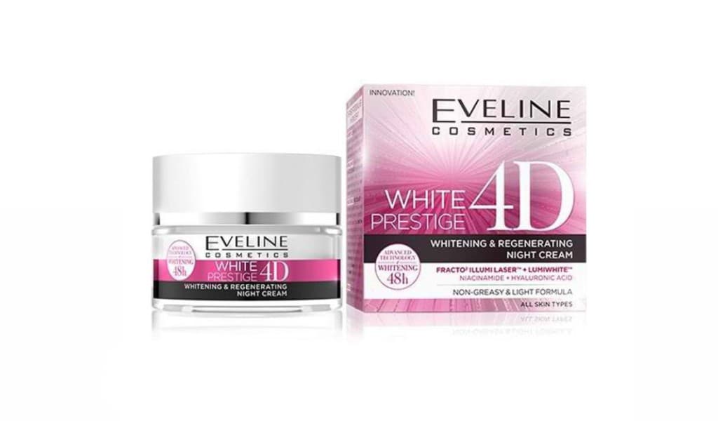 کرم روز روشن کننده وایت پرستیژ اولاین Eveline White Prestige 4D — تصویر ۵