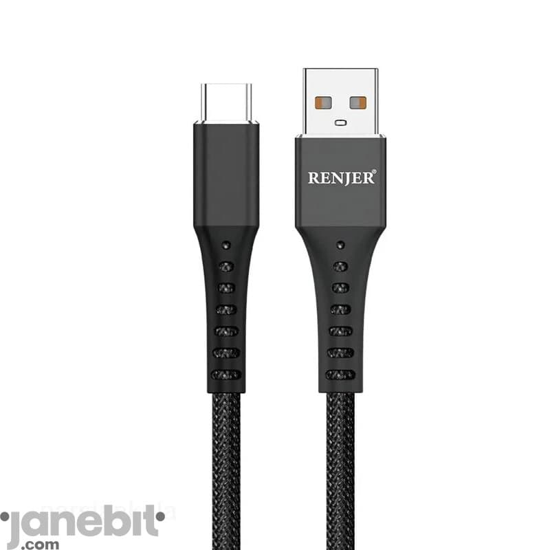 کابل فست شارژ TYPE-C برند: RENJER مدل: RJ-44 — تصویر ۲