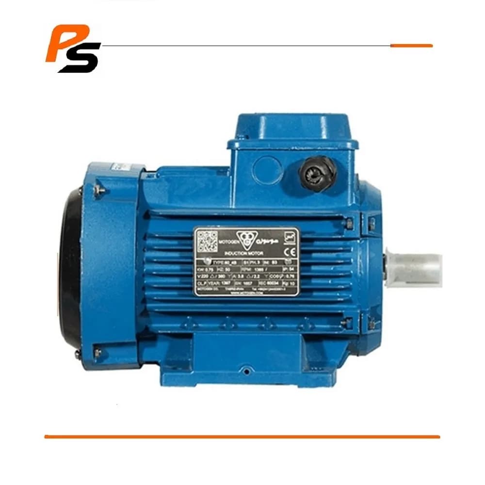 الکتروموتور موتوژن (Motogen) سه فاز 2 اسب 1.5 کیلووات 1500 دور آلومینیومی