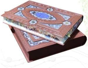 کلیات شاهنامه رحلی معطر چرم جعبه دار پلاک دار نفیس