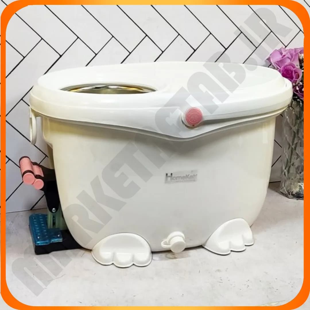 4129 تی چرخشی پدال دار 2عددی سفید هومکت