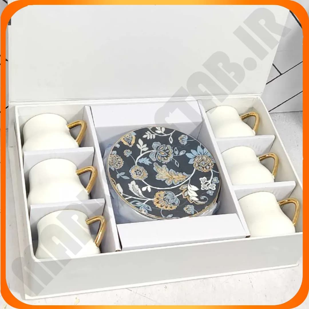 کپ قهوه خوری طرح ترک 1379 سرمه ای