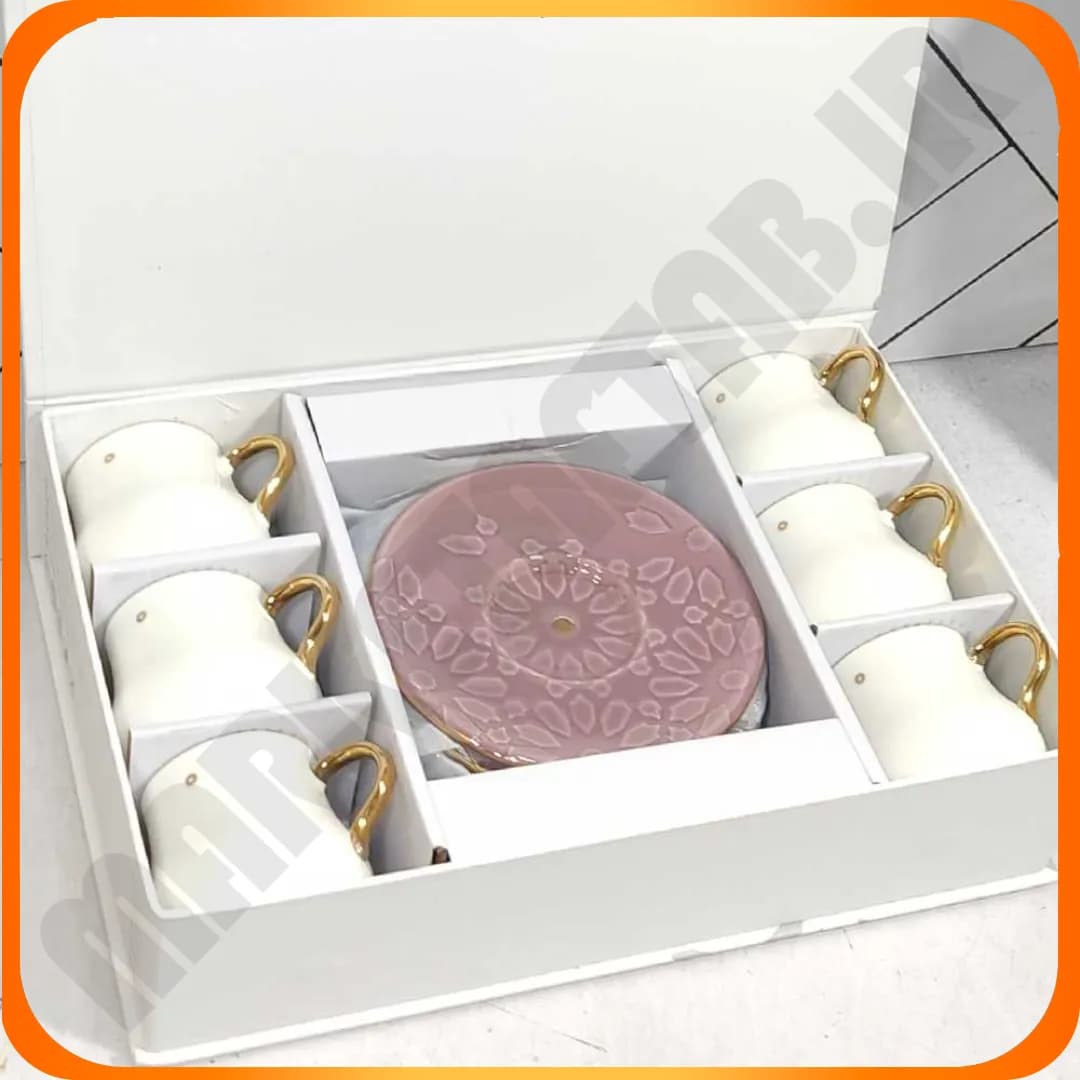 کپ قهوه خوری طرح ترک 1348 بنفش