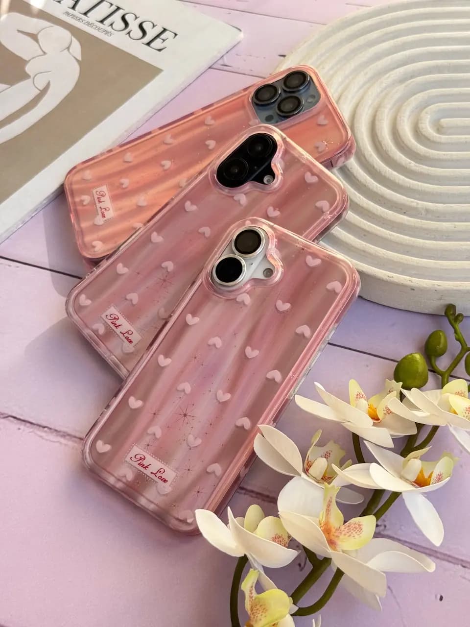 قاب قلب لیزری Pink Love (کدC2087) — تصویر ۴
